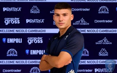 L’Empoli ha presentato ufficialmente Nicolò Cambiaghi, che dopo undici minuti di partita ha segnato subito un gol contro la Spal in Coppa Italia