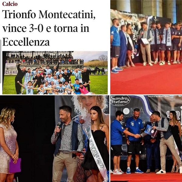 La presentazione ha portato bene: “Felicissimo per la promozione del Montecatini in Eccellenza!”