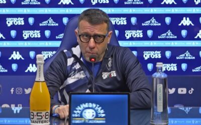 SALA STAMPA | Il tecnico azzurro Roberto D’Aversa alla vigilia di Empoli-Bologna