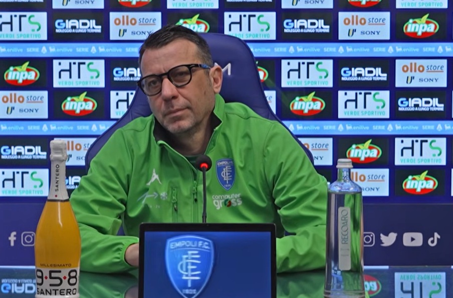 SALA STAMPA | Roberto D’Aversa in conferenza stampa alla vigilia di Juventus-Empoli, quarto di finale di Coppa Italia