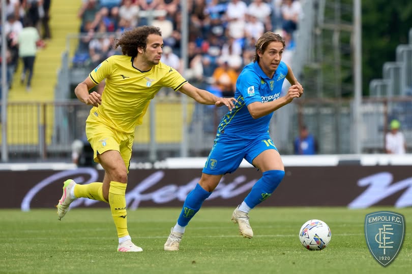 SERIE A – 35a Giornata | La Lazio segna subito, poi l’arbitro Colombo favorisce la squadra di Baroni espellendo ingiustamente Colombo. L’Empoli in dieci reagisce e trova il pari, ma il Var spegne l’urlo di Viti.