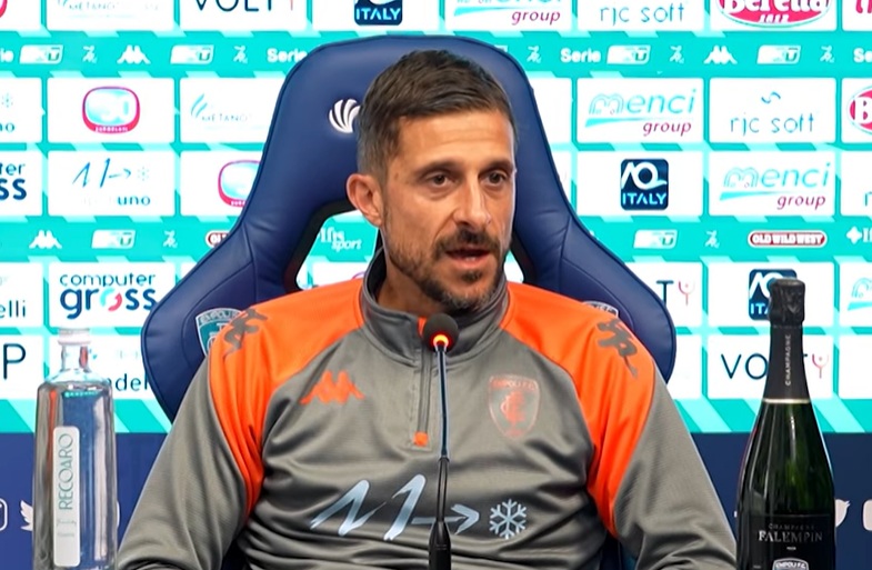 SALA STAMPA | Il tecnico azzurro Alessio Dionisi alla vigilia di Empoli-Catanzaro