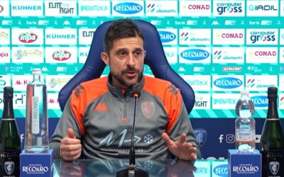 SALA STAMPA | Mister Alessio Dionisi in conferenza stampa alla vigilia di Empoli-Sudtirol